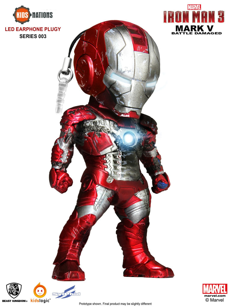 Iron Man Mark V (Battle Damaged Ver), Iron Man Earphone Plug 03, Iron Man 3